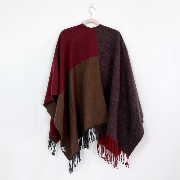 Multicolor Poncho Scarf Wrap - Picture 4 of 4